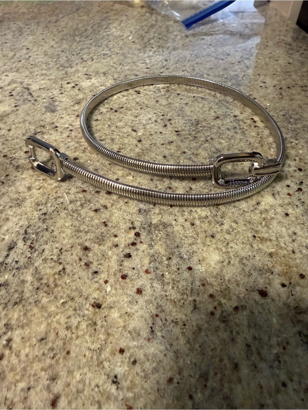 Silver Snake Chain Women's Waist Belt